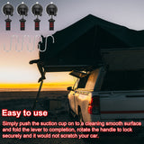 Heavy Duty Suction Cup Anchor Car Canopy Tent Hook Car Camping Tarp Mount Tool Multi-function Suction Cup Anchor with S-Hook