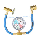 AC R134A Car Auto Air Conditioning Refrigerant Recharge Measuring Hose Gauge Kit 1/2
