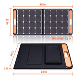 100W Outdoor USB Solar Panel Bag Portable Solar Power Recharger Mobilephone Recharging Tool Folding Removable Solar Panels