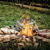 Picnic Folding Multifunctional Campfire Grill Portable Stainless Steel Grill Grate Outdoor Camping Hiking Gas Stove Stand