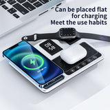 R11 4 in 1 Wireless Fast Charging Stand Replacement for iWatch Airpods Pro 12/13/Pro/Samsung Wireless Charging Pad