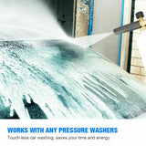 Snow Foam Lance Auto Pressure Washer Jet Quick Release Foam Sprayer with 1/4'' Inch Quick Connector &amp; 5 Washer Nozzle Tips