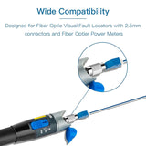 12 Pcs Visual Fault Locator Adapter Fiber Optic Connector Single Mode 9/125Um FC Male to LC Female Adapter