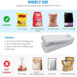 2 Pack Rechargeable Mini Bag Sealer, Handheld Heat Sealer, Food Storage Snack Fresh Mini Portable Vacuum Sealer Machin