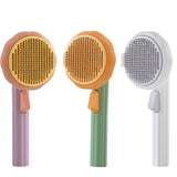 Pumpkin Pet Cat Comb Dog Hair Removal Selfcleaning Flea Comb for Cats Dog Grooming combs Tangled Hair Clean Brush Pet Supplies