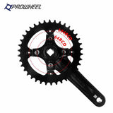 PROWHEEL Bike Crankset Sprocket 104BCD Mountain Bike Crank 32T Easy to Modify Single Crank Set