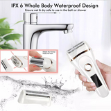 LCD Display Electric Razor Painless Lady Shaver Hair Removal Epilator Bikini Trimmer for Whole Body Waterproof USB Charging