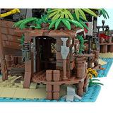 Pirate Shed Irates Pirates Barracuda Bay Island House Building Blocks Kit  21322 49016 Beach Hut Bricks DIY Toys Children Gifts