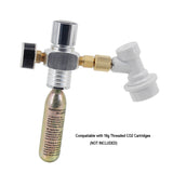 CO2 Mini Gas Regulator CO2 Charger 0-60 PSI Keg Charger Beer Kegerator Portable Mini Barrel Regulator