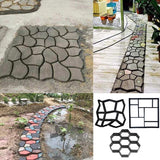 DIY Path Maker Garden Lawn Paving Concrete Mold Garden Floor Road Concrete Stepping Driveway Stone Path Mold Patio