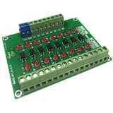 F19E 8 Channel 8bit Photoelectric Isolation Module Level Voltage Converter PNP Output PLC Signal Converter Adapter