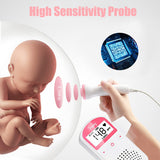 LCD Display Fetal Doppler For Pregnant Portable Ultrasound Baby Monitor Home Pregnancy Baby Heartbeat Detector No Radiation