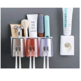 1 Set Toothbrush Holder Wall Set Toothbrushes Cup Mouthwash  Dental  Mug Squeezer Tooth Tumblerful Household Washing Table Shelf