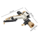 1" Female Thread Big Covering Range Sprinkler Gun Garden Agriculture Lawn Grass Irrigation Watering Nozzles Gardening Rain Gun