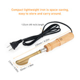 50W 220V Mini Iron Lightweight Portable Electric Iron with 125cm Long Power Cord for Smoothing Leather Clothes Shoes
