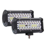 400W High Bright Work Light LED 3 Rows 7inch 40000LM Bar Driving Lamp DC 9-30V 6000K Working Light for SUV ATV Tractor Trucks