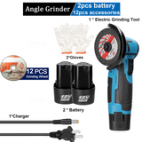 19500rpm Electric Angle Grinder Brushless Motor Rechargeable Grinding Machine Cutter for Cutting Polishing Ceramic Tile Wood