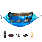 Large Camping Hammock with Bug Net 2 Person Pop-up Parachute Lightweight Backpacking Backyard Hiking