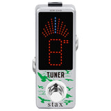 Stax Guitar Tuner Pedal High Precision Tuning Pedals for Electric Guitar and Bass Accurate ± 1 Cent Mini Size True Bypa
