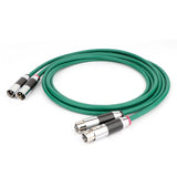 1Pair Mcintosh Silver Plated XLR Balanced Cable HiFi Audio Line with Carbon Fiber XLR Plug