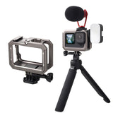 28EA Suitable for gopro9 Multi-color Suit Protective Shell Pluggable Rechargeable Metal Frame Sports Camera Accessories