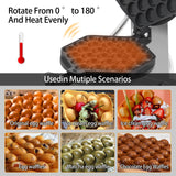Bubble Waffle Maker Hongkong QQ Eggettes Maker Puff Waffle Maker 110v/220v Egg Bubble Muffin Machine Egg Puff Machine