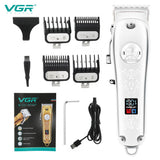 Professional hair trimmer cordless barber hair clipper for men electric rechargeable beard hair cut machine adjustable