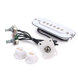 Single Coil Electric Guitar Pickguard White Pearl Pickups Folk With Knobs Guitar Accessories