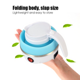 Electric Kettle Foldable Silicone Portable Water Kettle 600ml Mini Small Electric Kettles Travel Water Boiler Camping Kettle Ce