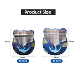 CEGA 17-Key / 21-Key Acrylic Kalimba Piano Finger Mbira with EVA Bag/Tuning Hammer/Sticker/Cleaning Cloth Musical Gift for Kids