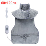 Electric Heating Pad Warmer Heated Mat Large Thermal Blanket Shoulder Neck Back Heating Shawl Wrap Pain Relief Temperature