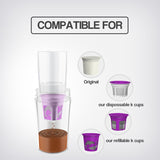 Portable Cold Brew Pour Over Drip Coffee Maker K-Cup Single Serve Mug Dropshipping