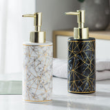 HOT SALES New Arrival 300ml Stylish Marble Ceramic Lotion Shampoo Liquid Soap Dispenser Pump Bottle Wholesale Dropshipping
