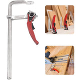 1 Piece F Clamp Quick Release Rail Clamp Parallel Clamps for MFT and Guide Rail System Hand F Fixture Woodworking DIY Vise Tool