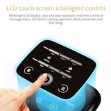 Electric Knee Joint Massager LCD DisplayTouch Automatic Vibration Infrared Heating Physiotherapy Pain Relief Rehabilitation