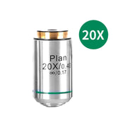 Microscope Achromatic Objective Lens INFINITY PLAN DIN 4X 10X 20X 40X 100X  For Biological Microscope High Definition