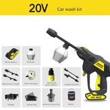 2020 Wireless Car Washer Portable High-pressure Water Gun Car Wash Artifact Window Floor Cleaning Rechargeable Lithium Battery