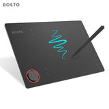 BOSTO T608 Art Graphics Drawing Tablet Digital Tablet 8x6 Inch Battery-free Stylus 8192 Levels Pressure for Windows Mac Android