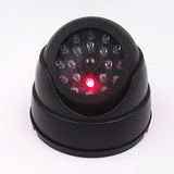 LED Light Fake Camera Black Outdoor CCTV Fake Simulation Dummy Camera Home Surveillance Security Dome Mini Camera Flashing