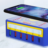 MECHANIC Charger QC 3.0 Quick Charge 5 Port Usb LCD Display Carregador Multi Phone Fast Chargeur For Iphone Portatil Cargador