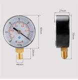 0～-30inHg 0～-1bar 50mm Diameter 1/4 1/8 BSPT Vacuum Pressure Gauge Air Pressure Gauge Oil Pressure Gauge