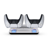 Cooling Fan For PS5 Vertical Stand Base For PS5 Dual Controller Gamepad Console Charging Station Cooler Fan Earphone Holder
