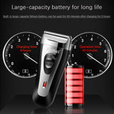Professional electric shaver men cleaning shaver wrie wireless USB rechargeable shaving machine beard stylists finishing tool