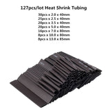 Heat Shrink wrapped Shrinking 127/164/328/560Pcs Insulation Sleeving Thermal Casing Car Electrical Cable shrink tube Tube kit