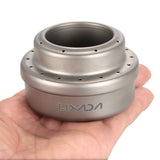 Lixada Outdoor Compact Folding Titanium Wood Stove Portable Ultralight for Camping Cooking Picnic Travel with Mini Alcohol Stove