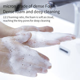 2023 New Automatic Foam Soap Dispensers Bathroom Smart Washing Hand Machine with USB Charging White High Quality ABS Material