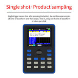DSO1C15 Oscilloscope Professional Digital Oscilloscope 500MS/s Sampling Rate 110MHz Analog Bandwidth Support Waveform Storage