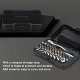 33-In-1 Multipurpose Ratchet Sleeve Set Screwdriver Ratchet Wrench Sleeve Screwdriver Bits Set Magnetic Bits DIY Repair Tool Set