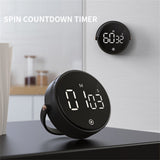 Rotate Electronic Digital Timer Kitchen Cooking Shower Study Stopwatch Alarm Clock Working Cooking Countdown Time Timer
