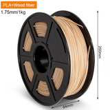 3D Printer Filament Low Shrinkage Strong Toughness 1.75mm PLA Wood Printing Filament Bundle for All Models Of FDM 3D Printers